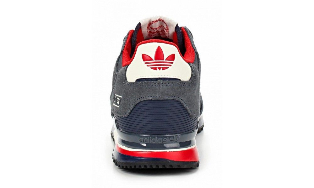 Кроссовки Adidas ZX 750 серые с черным купить